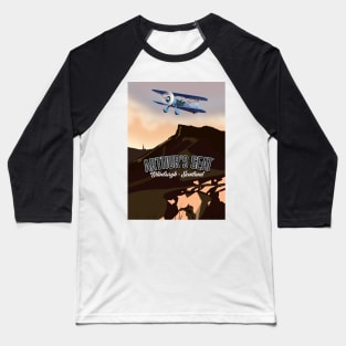 Arthur's Seat Edinburgh Scotland Baseball T-Shirt